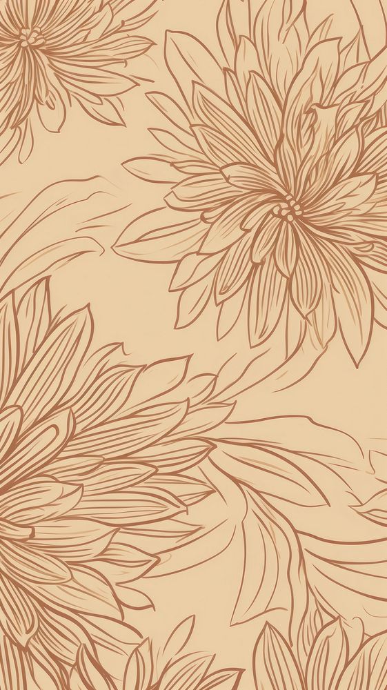  Larvender flower pattern sketch backgrounds creativity. AI generated Image by rawpixel.