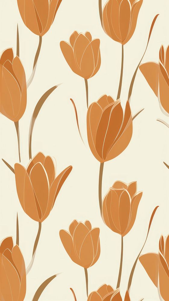  Tulip flower pattern inflorescence backgrounds. AI generated Image by rawpixel.