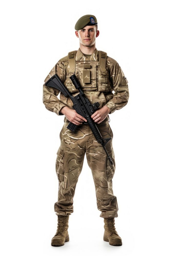 United kingdom soldier military weapon adult.