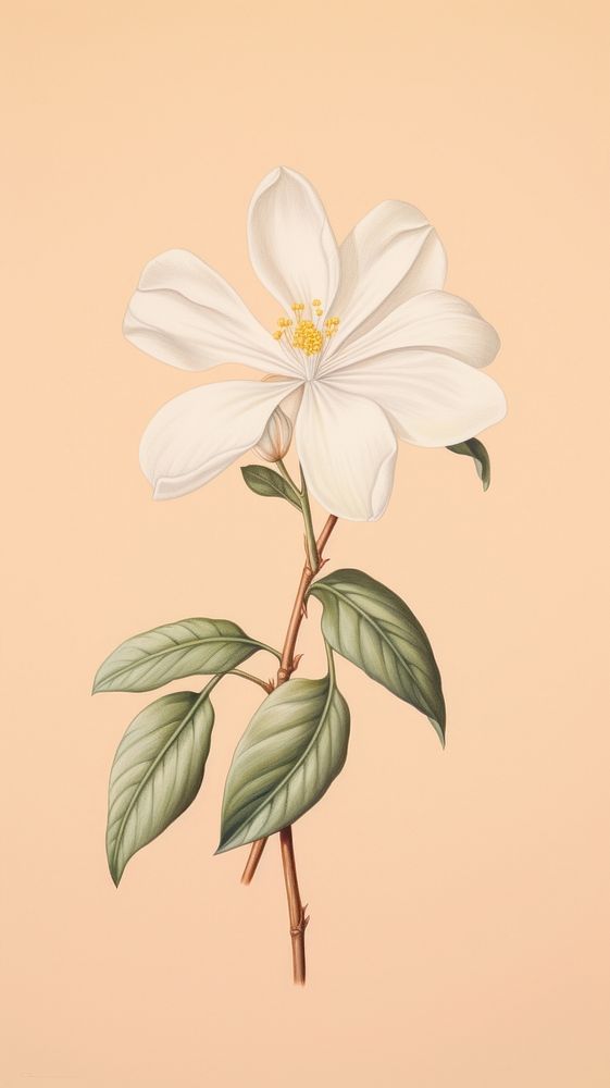 White flower blossom plant petal.