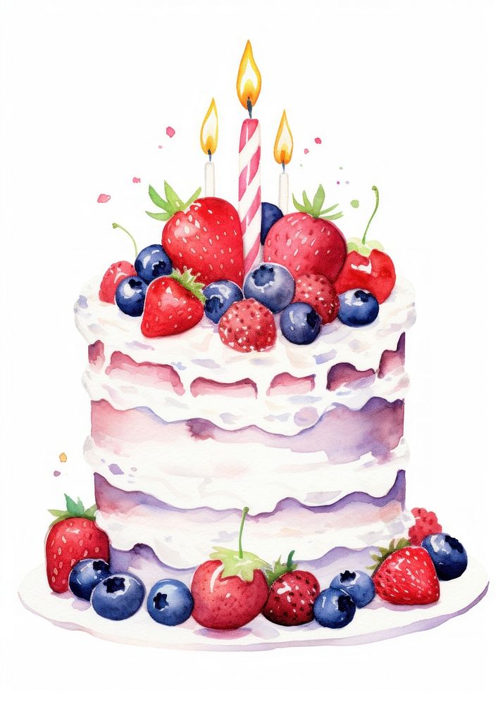 Birthday cake blueberry birthday dessert.
