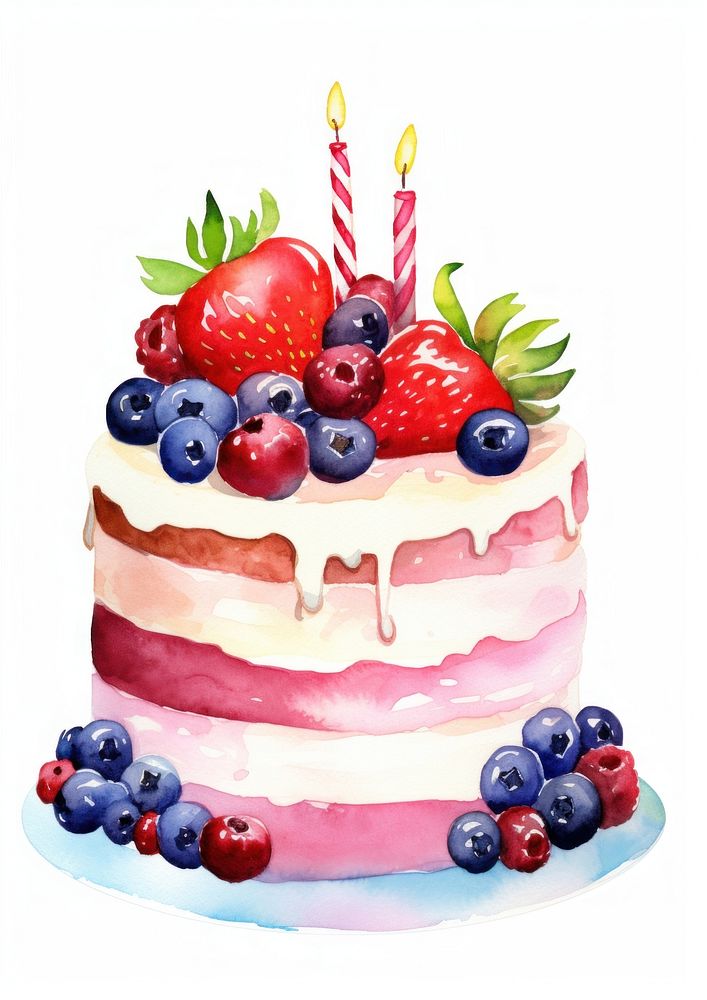 Birthday cake blueberry birthday dessert.