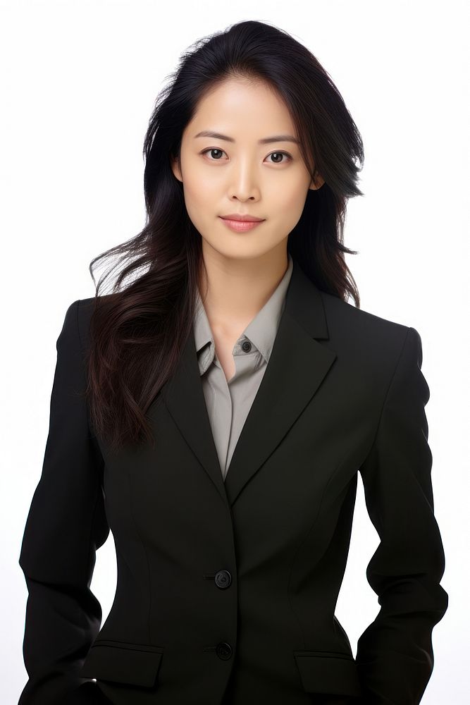 Asian business woman portrait blazer adult.