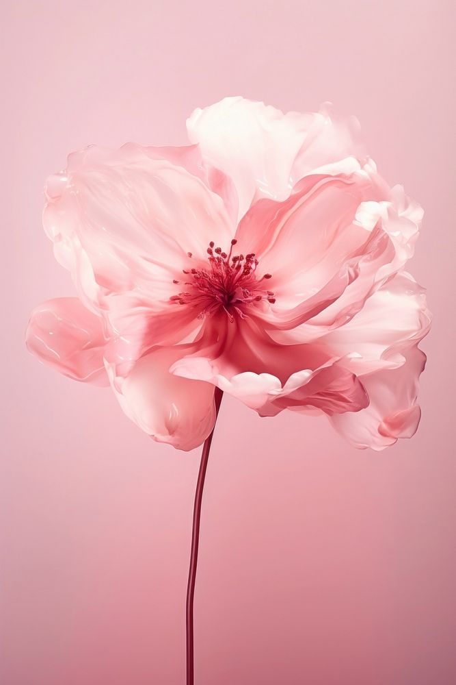 Pink flower blossom petal plant.
