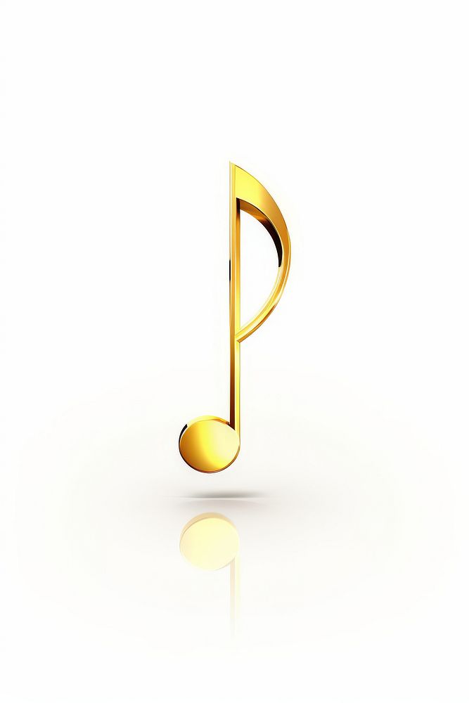 A music note icon gold white background yellow.