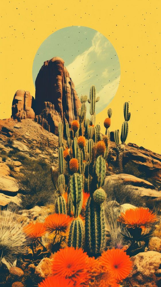 Desert cacti outdoors nature cactus.