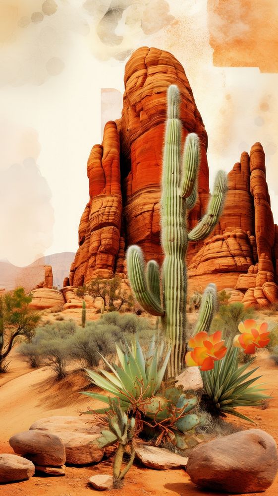 Desert cactus outdoors nature plant.