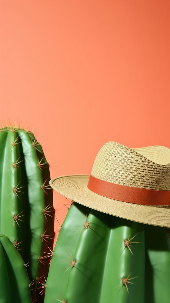 Desert cactus plant hat headwear.