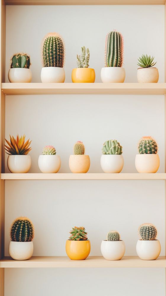 Cacti cactus plant shelf.