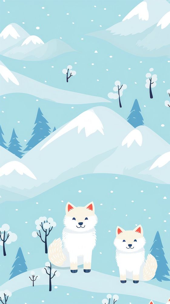  Snow backgrounds outdoors cartoon. AI generated Image by rawpixel.