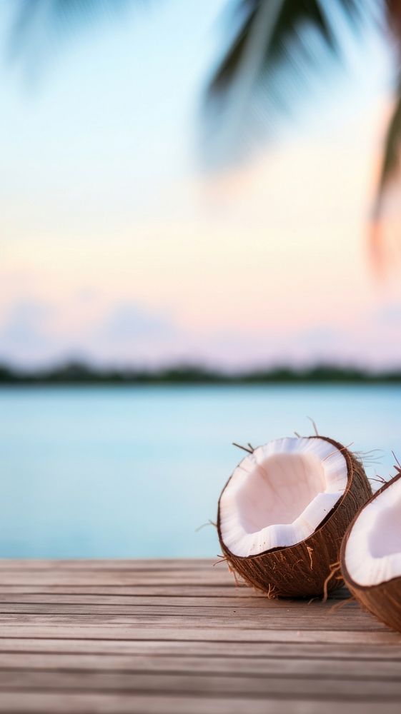 Beach outdoors coconut plant.