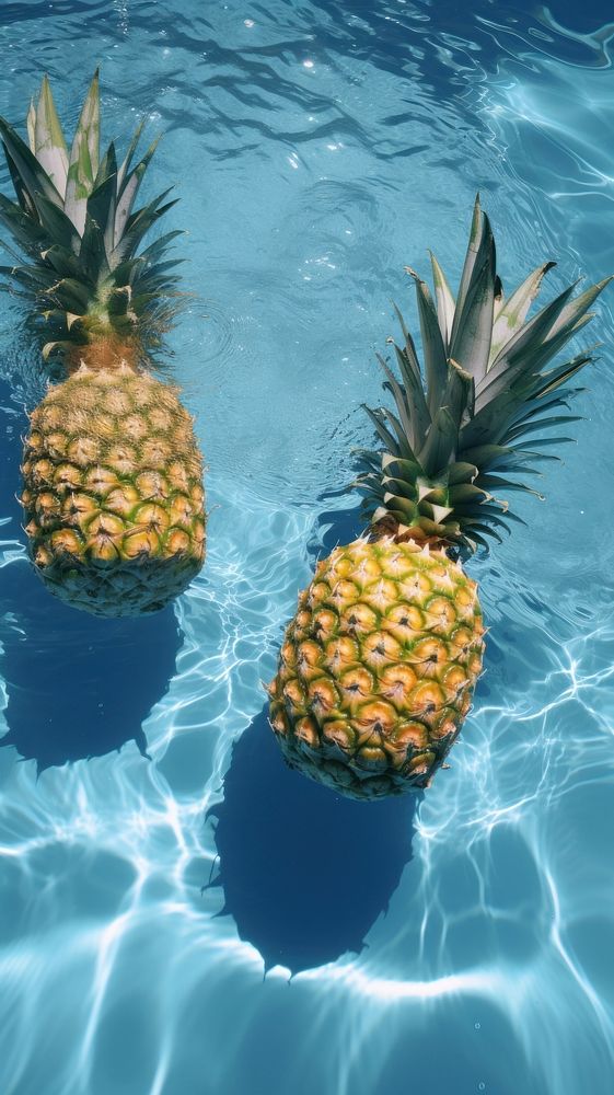 Pineapples sunlight floating plant.