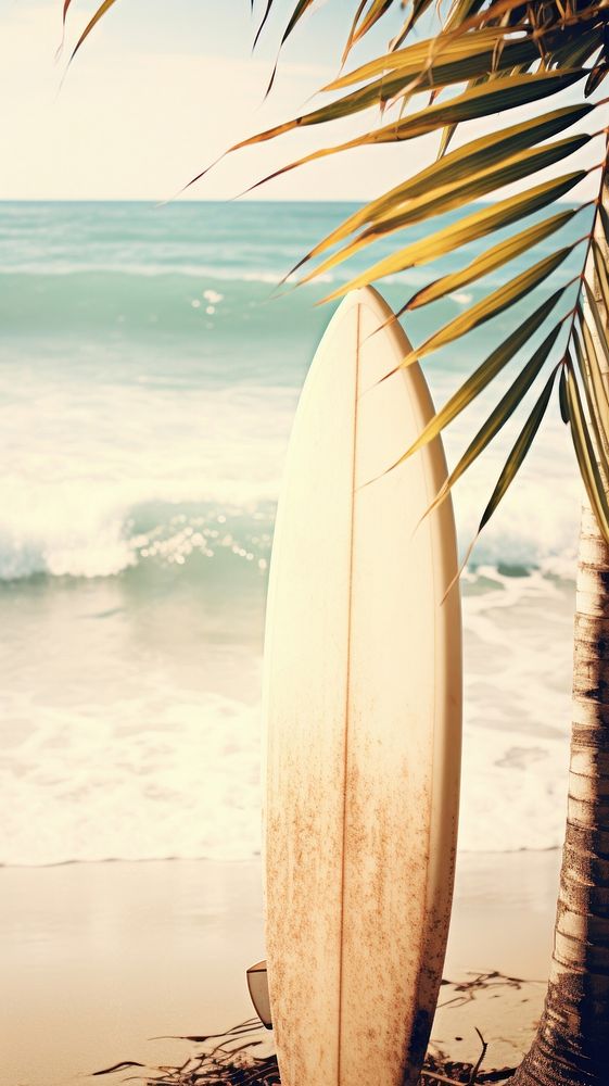 Beach surfboard outdoors surfing.