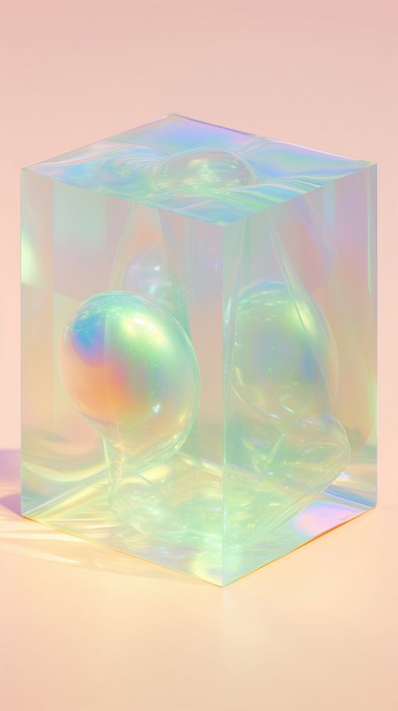 Bubbles merging sphere translucent simplicity.