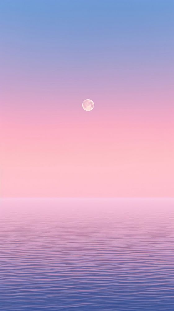 Clean sea landscape moon astronomy outdoors.