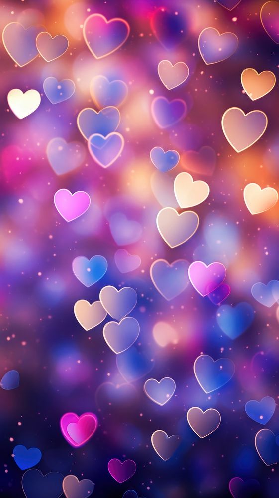  Background of hearts backgrounds abstract pattern. AI generated Image by rawpixel.