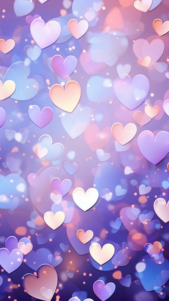  Background of hearts backgrounds abstract pattern. AI generated Image by rawpixel.