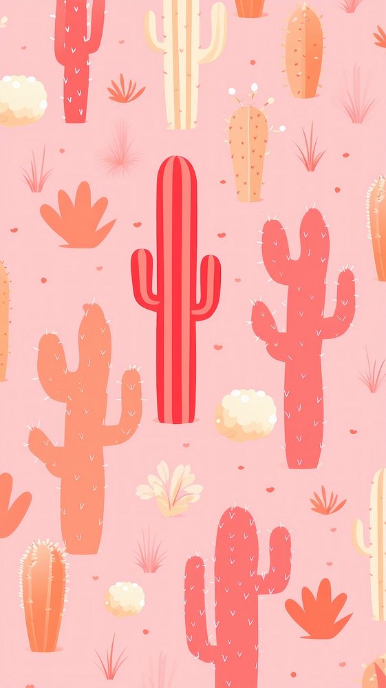 Cactus bushes backgrounds pattern plant.