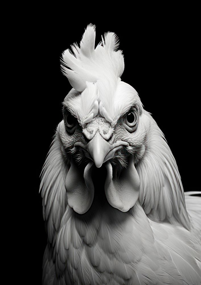A chicken photography portrait animal.