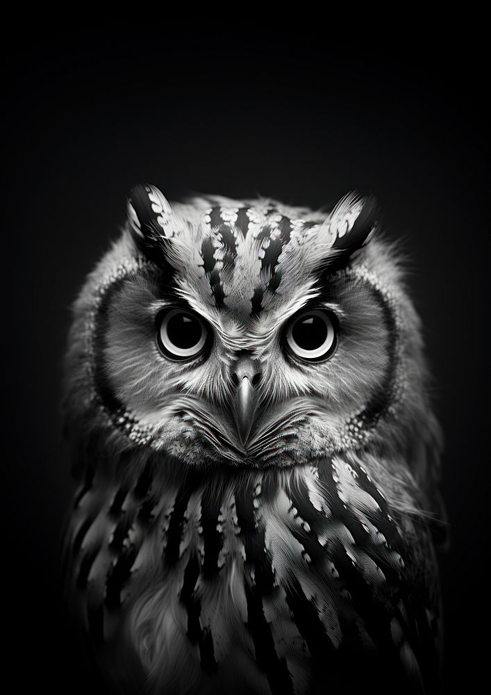 An owl photography portrait animal.