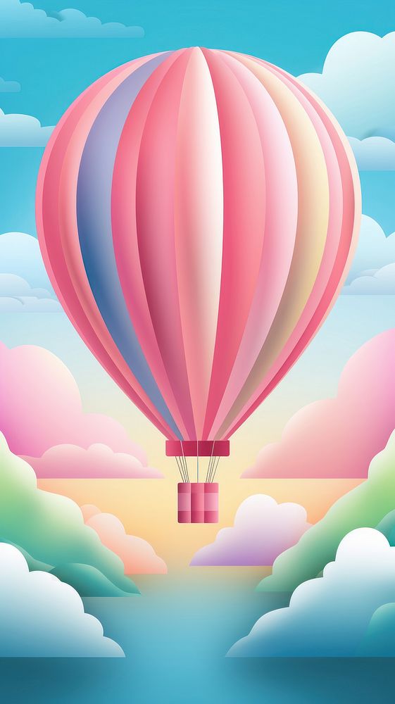  Balloon aircraft vehicle sky. AI generated Image by rawpixel.