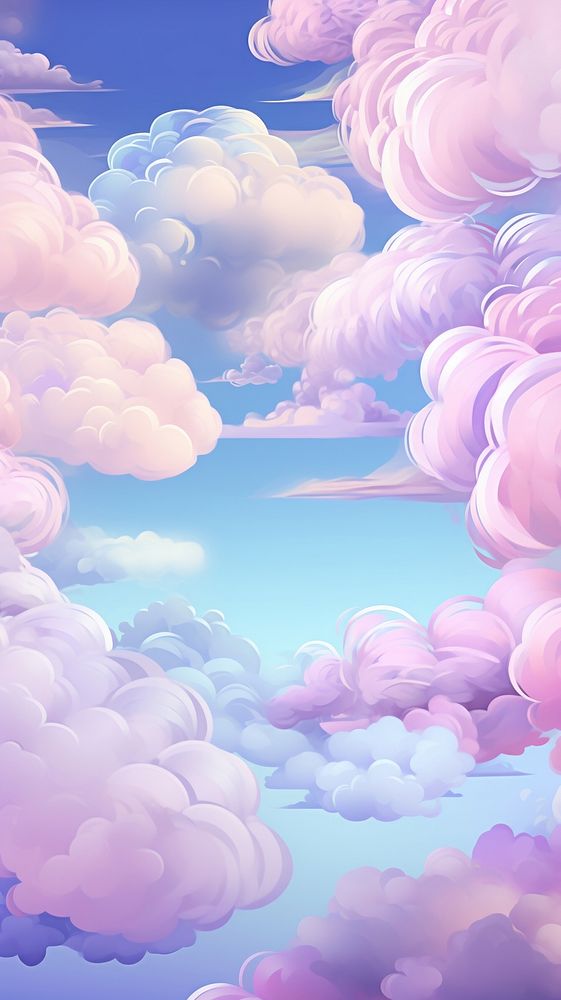 Rainbow background cloud sky backgrounds. AI generated Image by rawpixel.