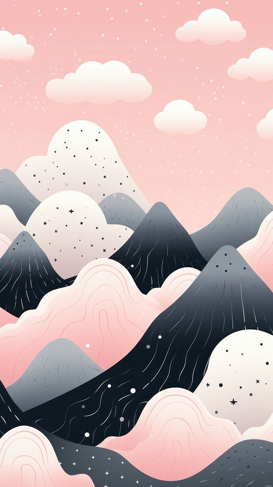  Mountain outdoors pattern nature. AI generated Image by rawpixel.