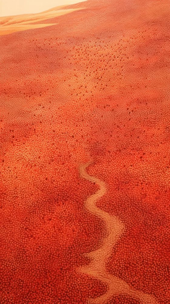 Illustration of a desert land landscape outdoors.