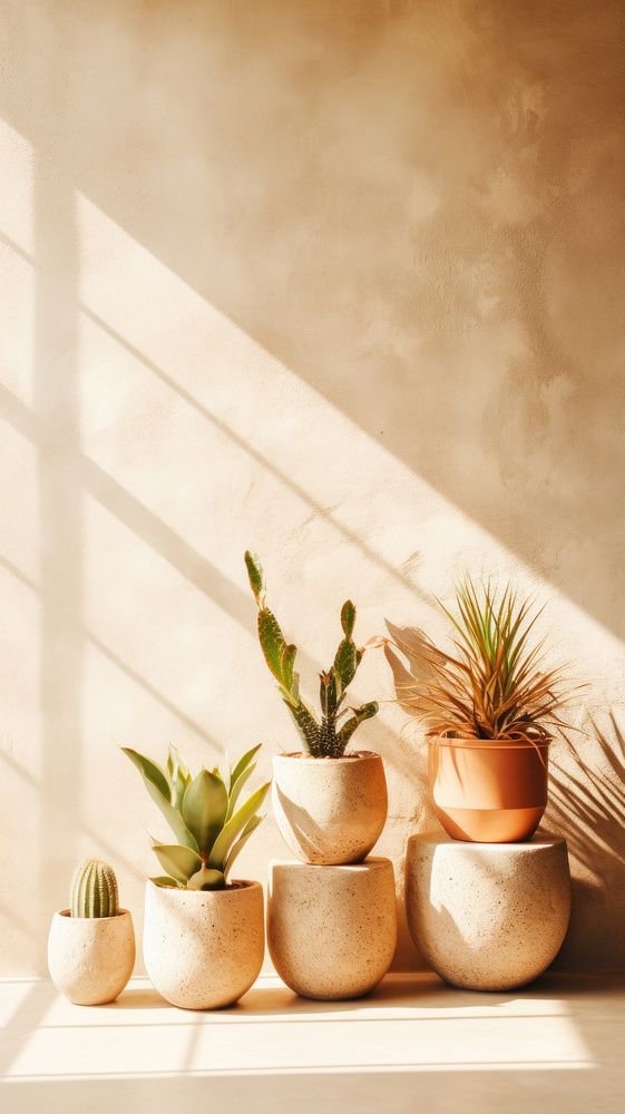 Cactus garden windowsill sunlight plant.