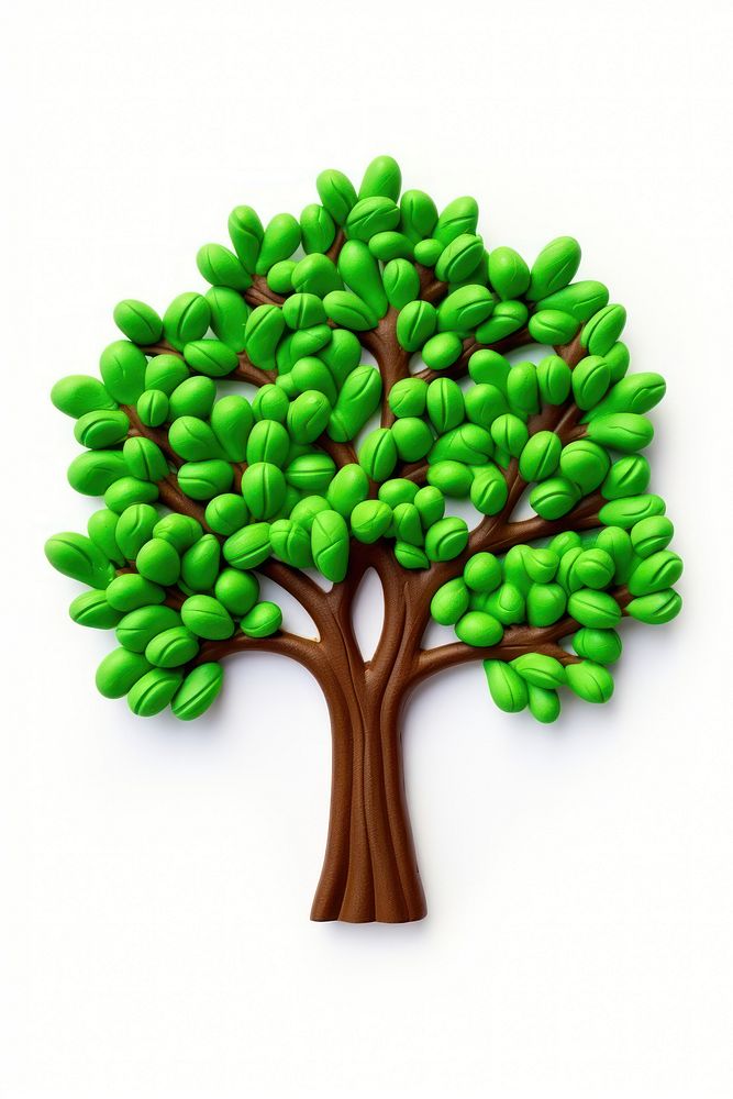 Plasticine of a tree plant green food.