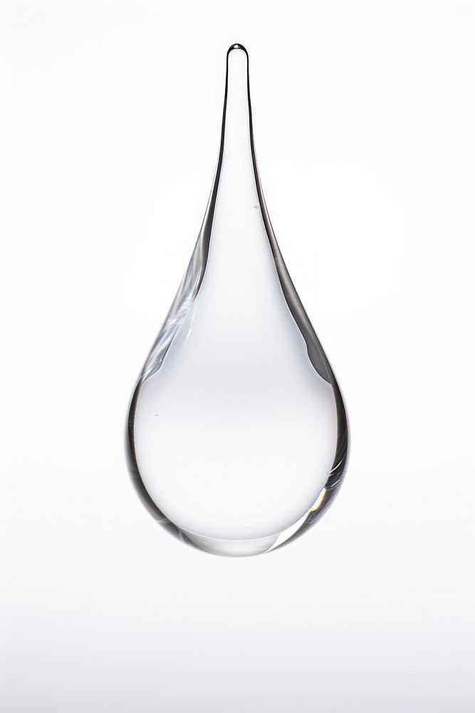 Water drop glass white background transparent. AI generated Image by rawpixel.