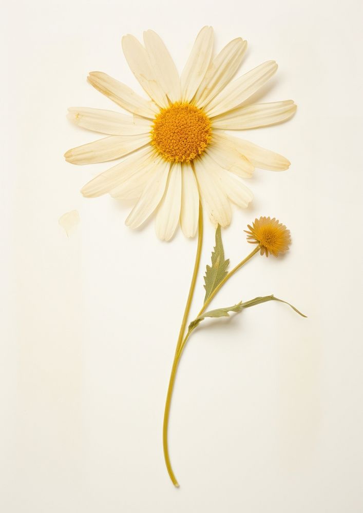Real Pressed daisy flower petal plant.