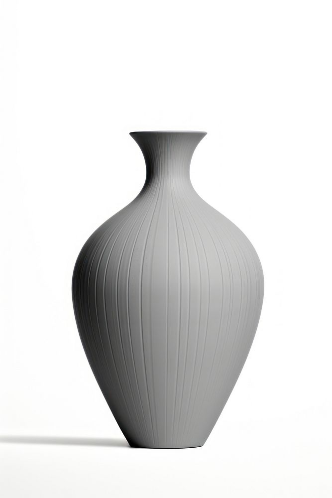 Grey vase monochrome porcelain pottery. AI generated Image by rawpixel.