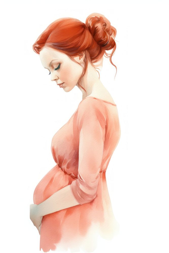 Pregnant portrait dress adult.