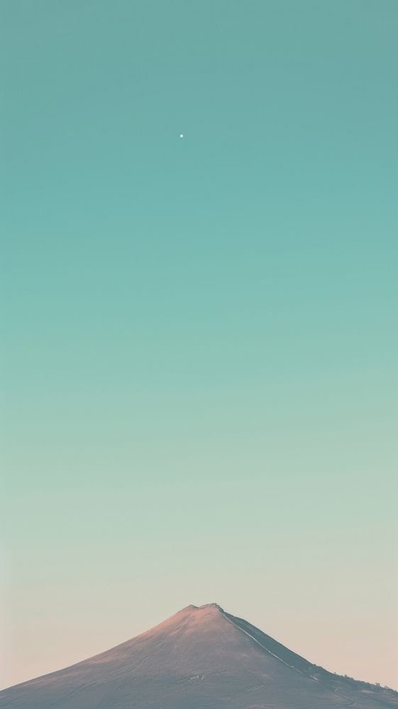 Mountain and sky outdoors horizon nature. AI generated Image by rawpixel.