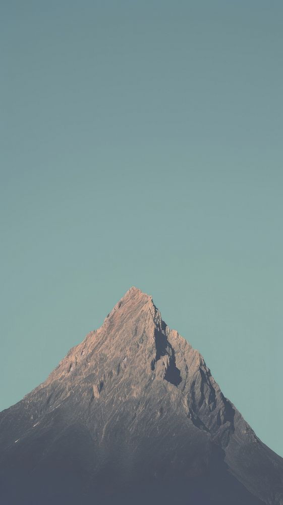 Mountain and sky outdoors nature stratovolcano. AI generated Image by rawpixel.