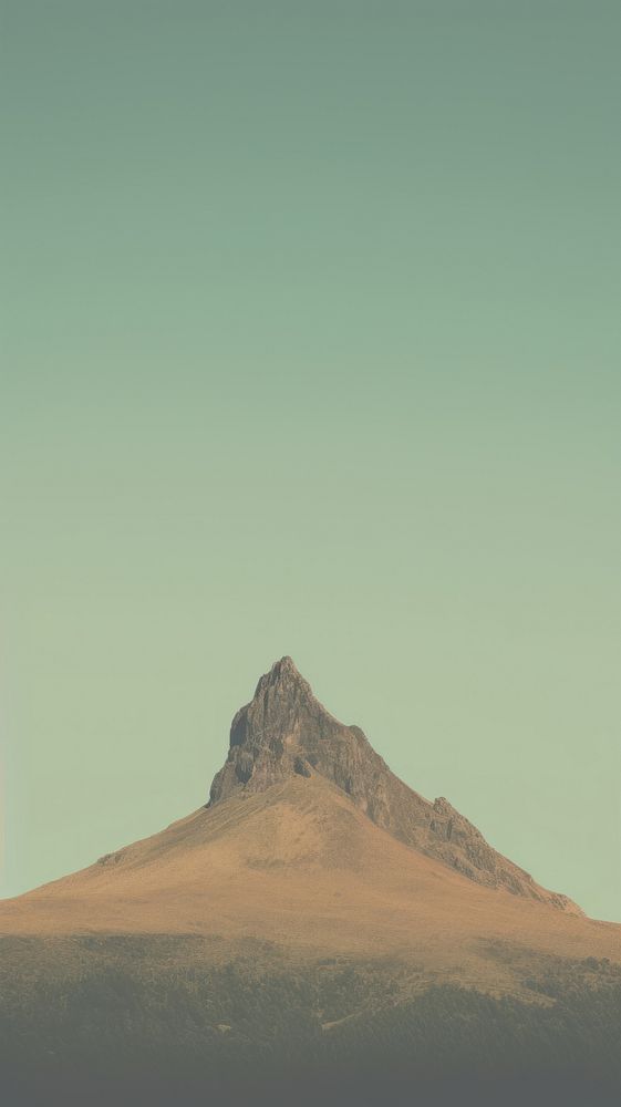 Mountain peak outdoors nature stratovolcano. AI generated Image by rawpixel.