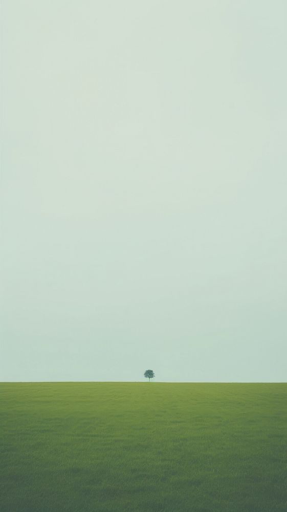 Field of green outdoors horizon nature. AI generated Image by rawpixel.