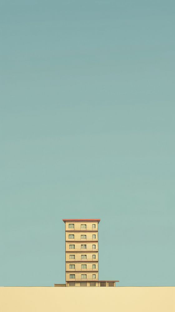 Hotel architecture building outdoors. AI generated Image by rawpixel.