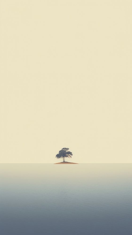Island outdoors horizon nature. AI generated Image by rawpixel.