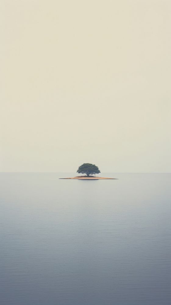 Island outdoors horizon nature. AI generated Image by rawpixel.