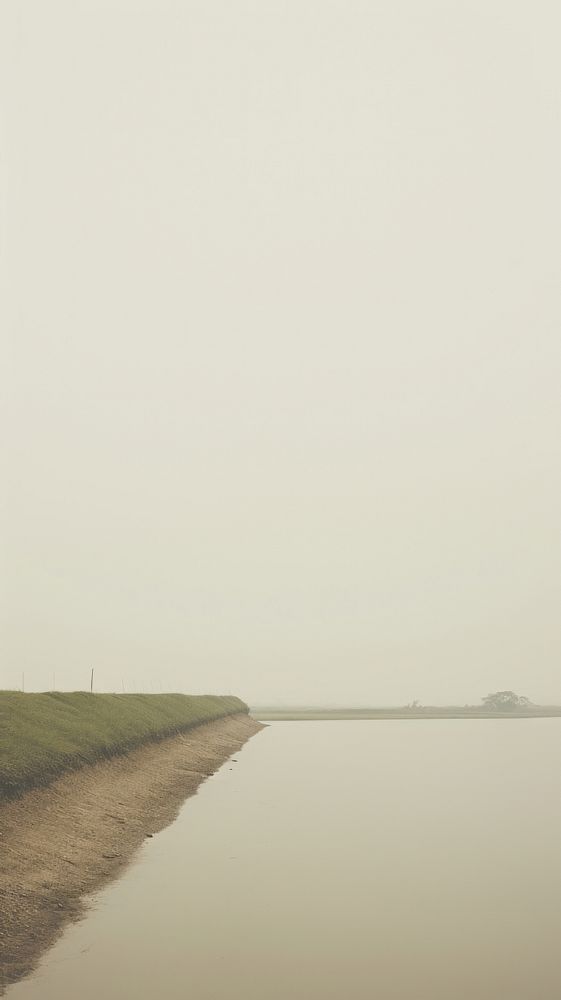 River outdoors horizon nature. AI generated Image by rawpixel.