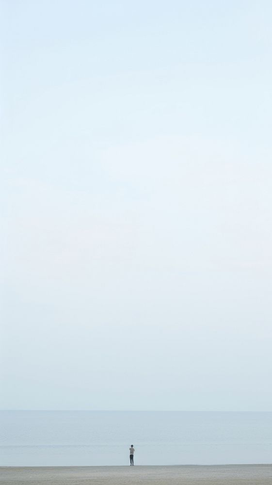 Sea and sky outdoors horizon nature. AI generated Image by rawpixel.