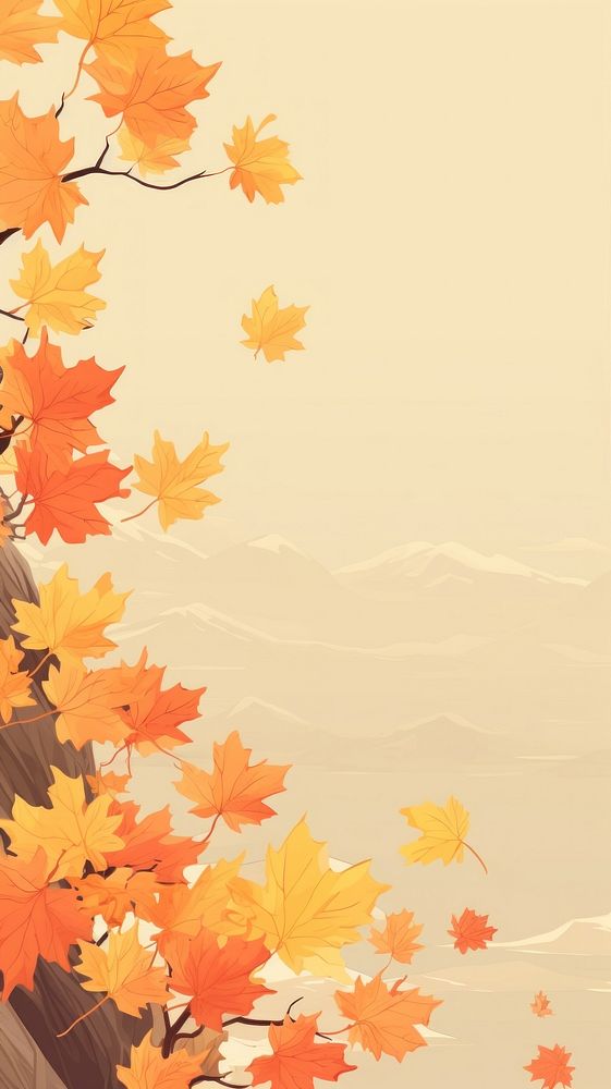 Leaves backgrounds landscape autumn.