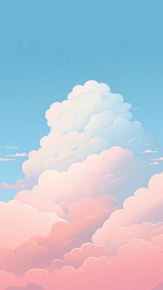 Cloud on the sky backgrounds landscape outdoors.