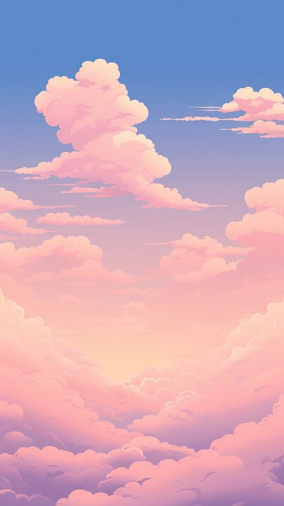 Cloud with sunset sky backgrounds landscape outdoors.
