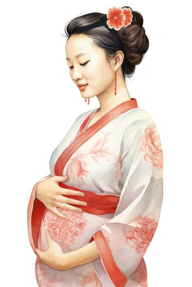 Pregnant kimono adult robe.