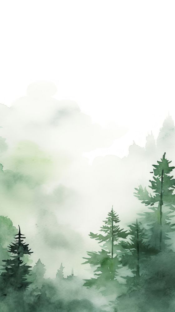 Ink painting minimal of forest backgrounds outdoors nature.