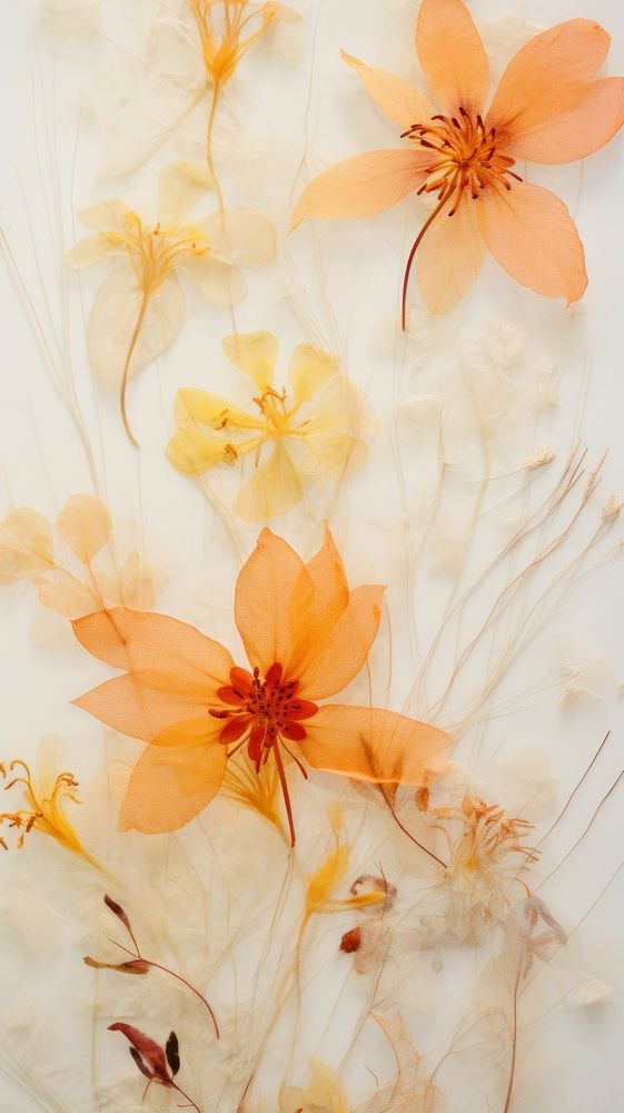 PNG Real pressed tropical flowers backgrounds pattern petal. AI generated Image by rawpixel.