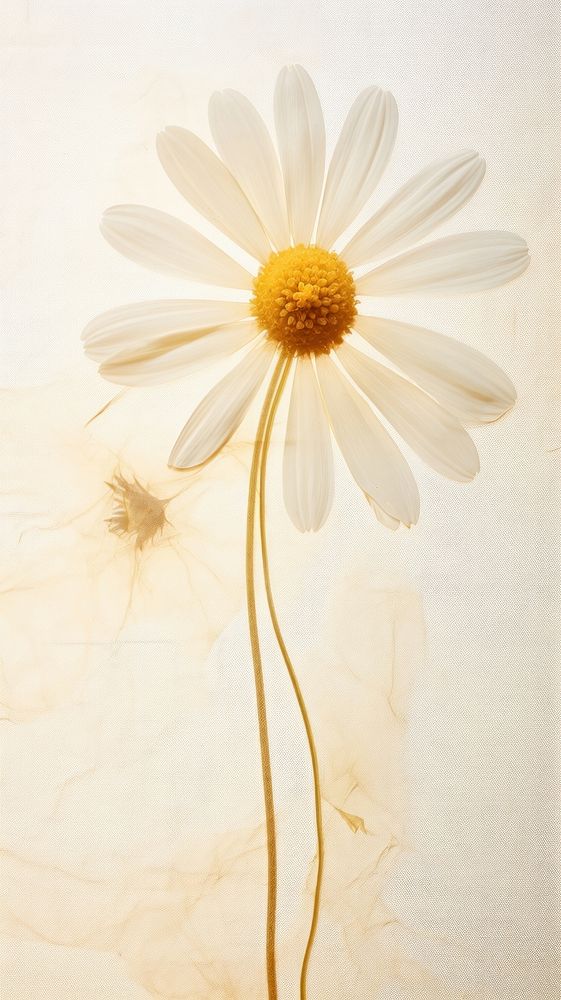 PNG Real pressed chamomile flower petal daisy. AI generated Image by rawpixel.